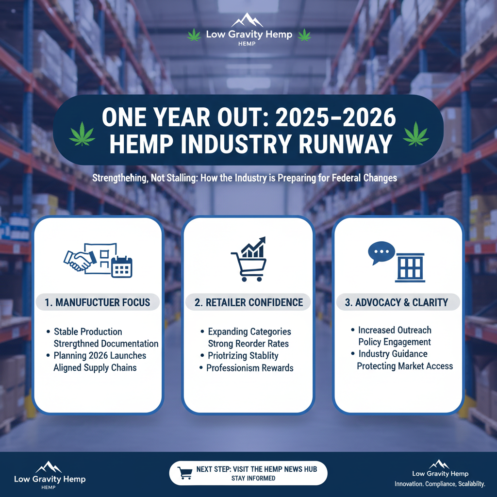 📰 One Year Out: How the Hemp Industry Is Using the 2025–2026 Runway to Strengthen, Not Stall