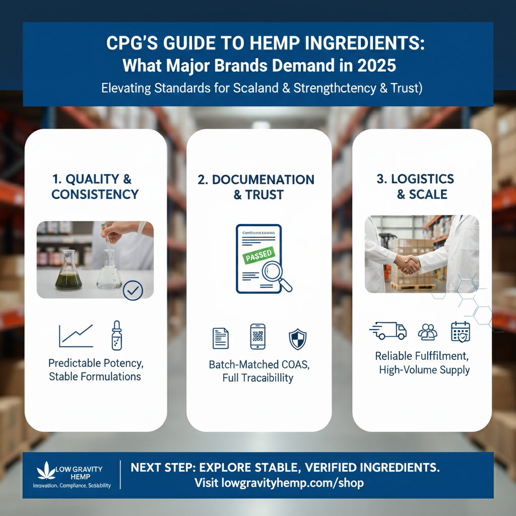 🧩 How Big Brands Choose Hemp Ingredient Suppliers: A Behind-the-Scenes Breakdown