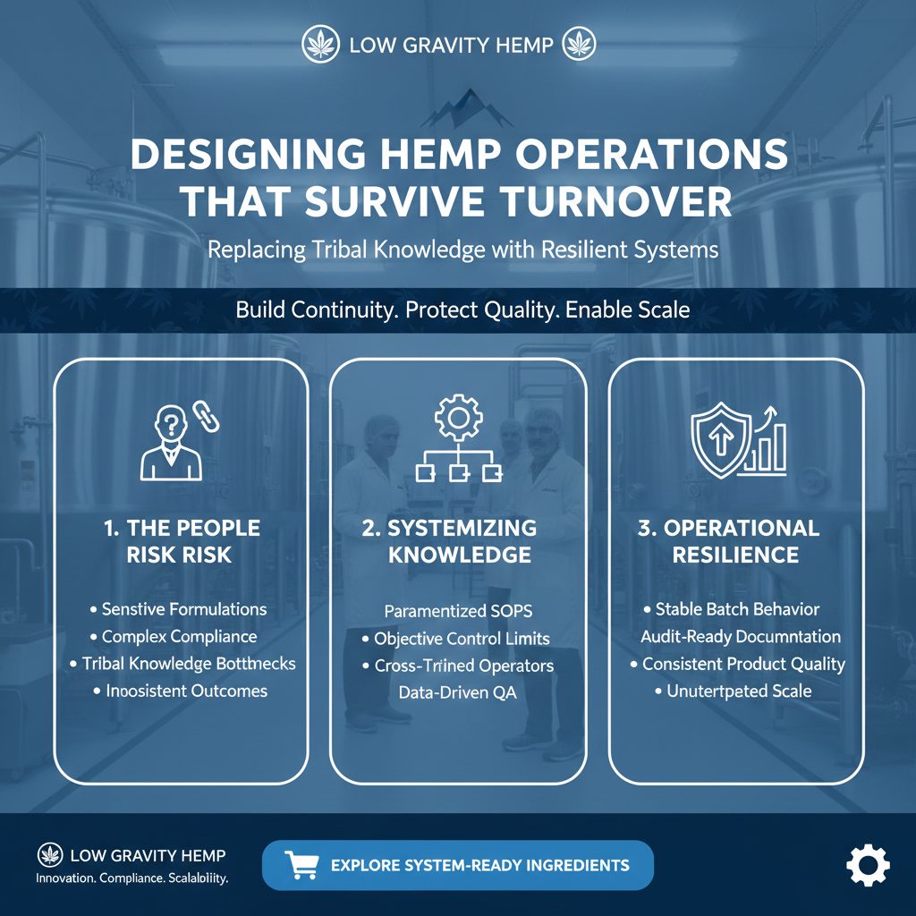 👥 Designing Hemp Operations That Survive Personnel Turnover