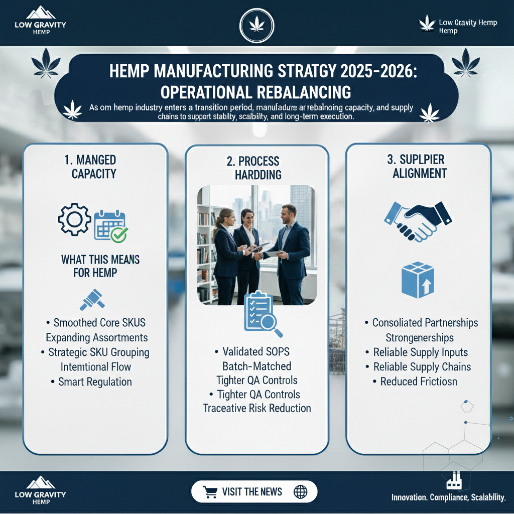 📰 How Hemp Manufacturers Are Rebalancing Operations During the 2025–2026 Transition Period