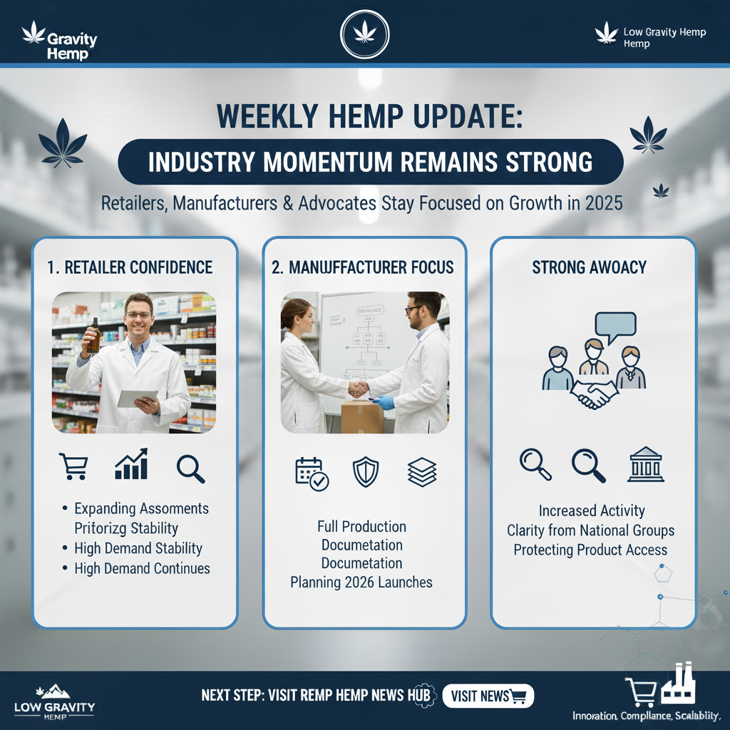 📰 This Week in Hemp: Retailers, Manufacturers &amp; Advocacy Staying the Course as 2026 Nears