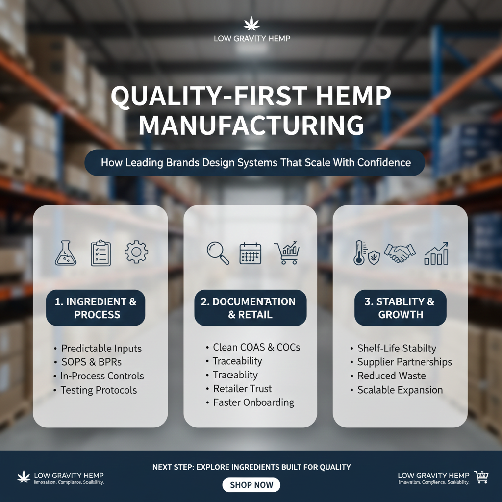 🏭 Building a Quality-First Hemp Manufacturing Operation