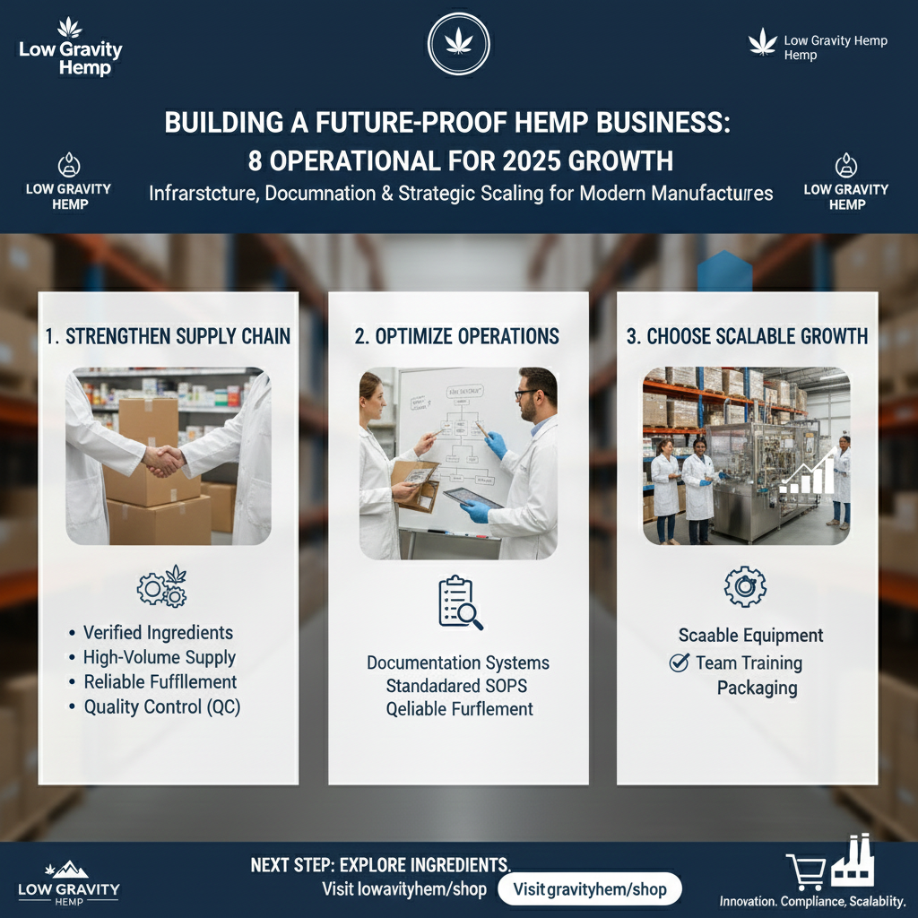 Building a Future-Proof Hemp Manufacturing Operation: The 2025 Playbook for Sustainable Growth