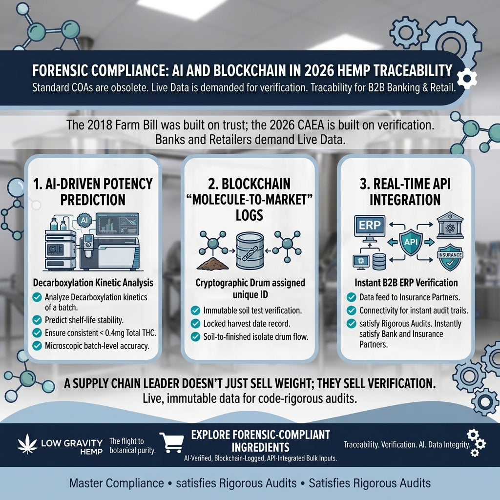 Forensic Compliance: The Role of AI and Blockchain in 2026 Hemp Traceability