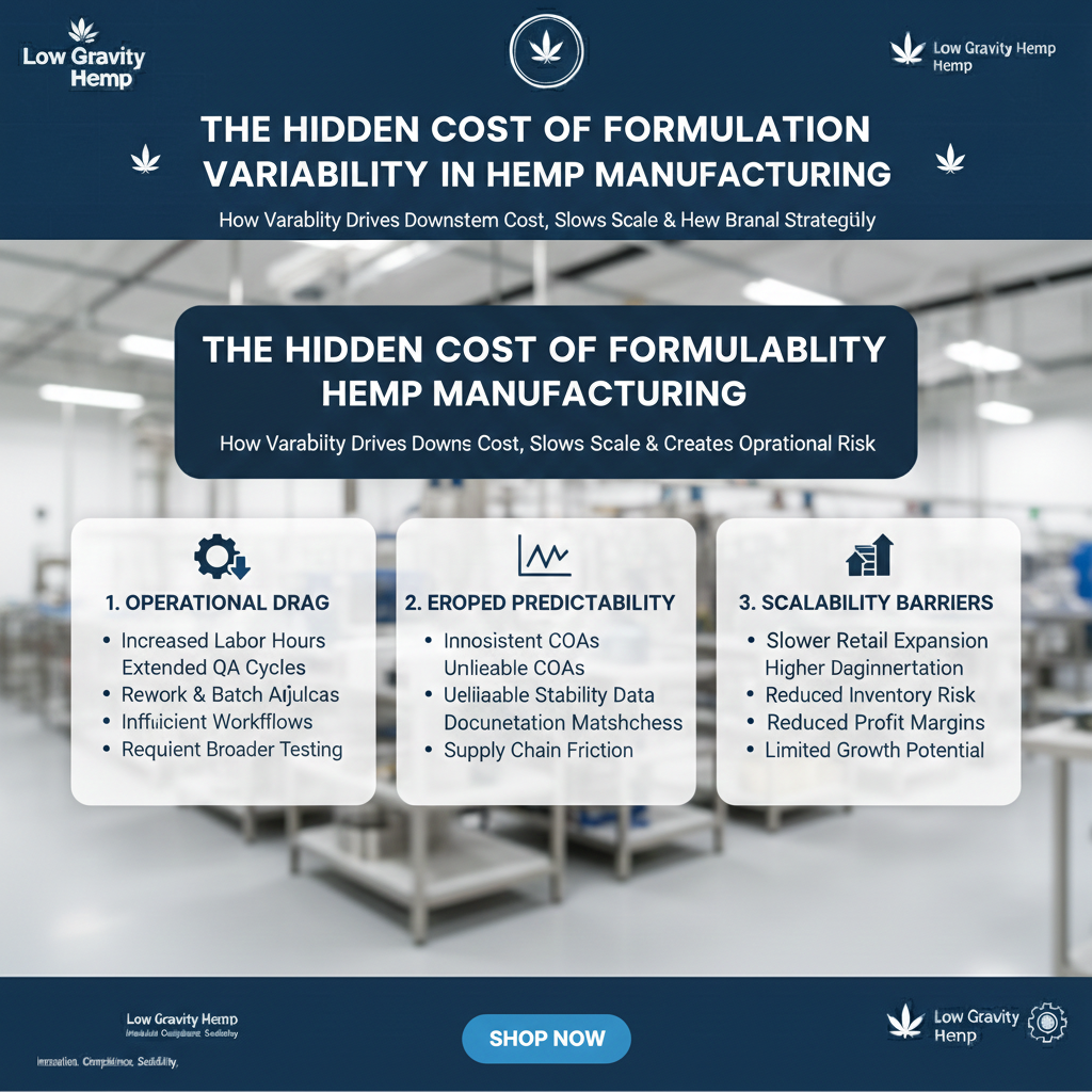 🧪 The Hidden Cost of Formulation Variability in Hemp Products