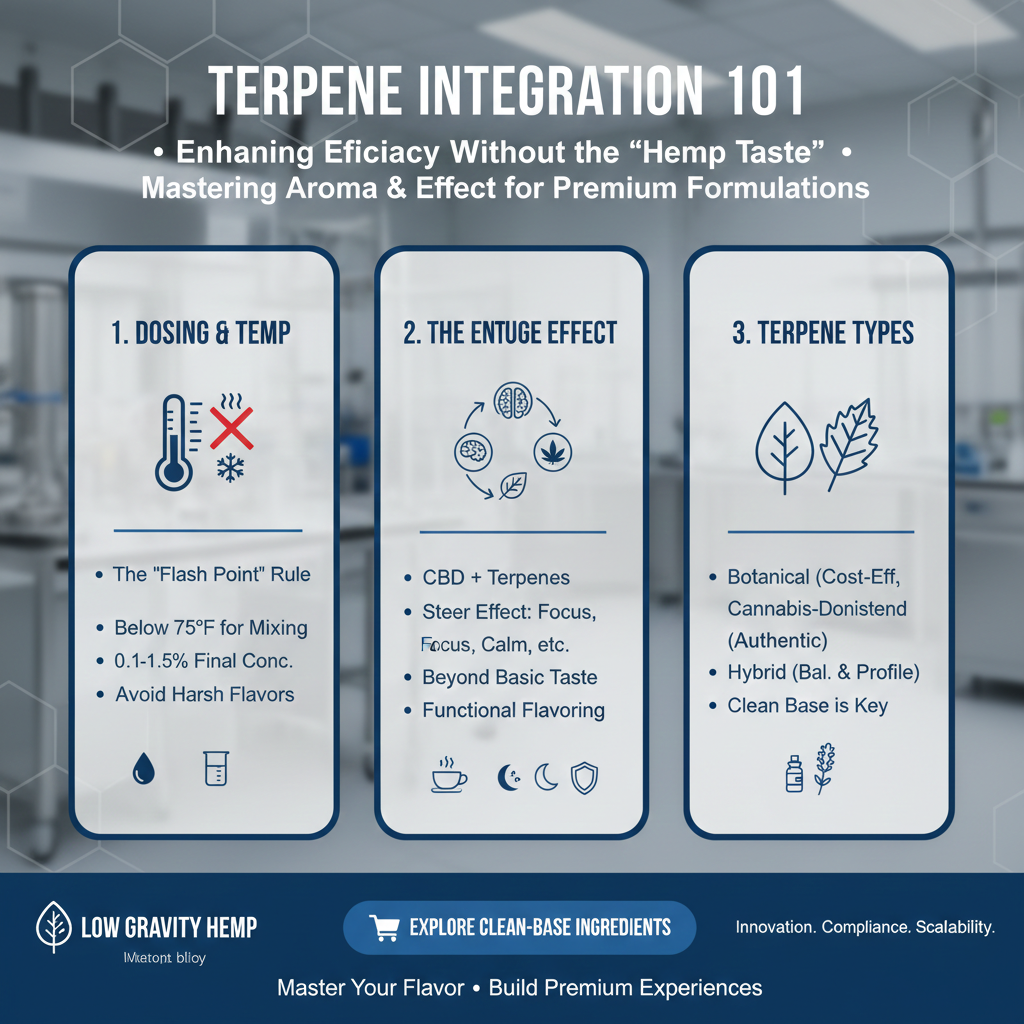 Terpene Integration 101: Enhancing Efficacy Without the "Hemp Taste"