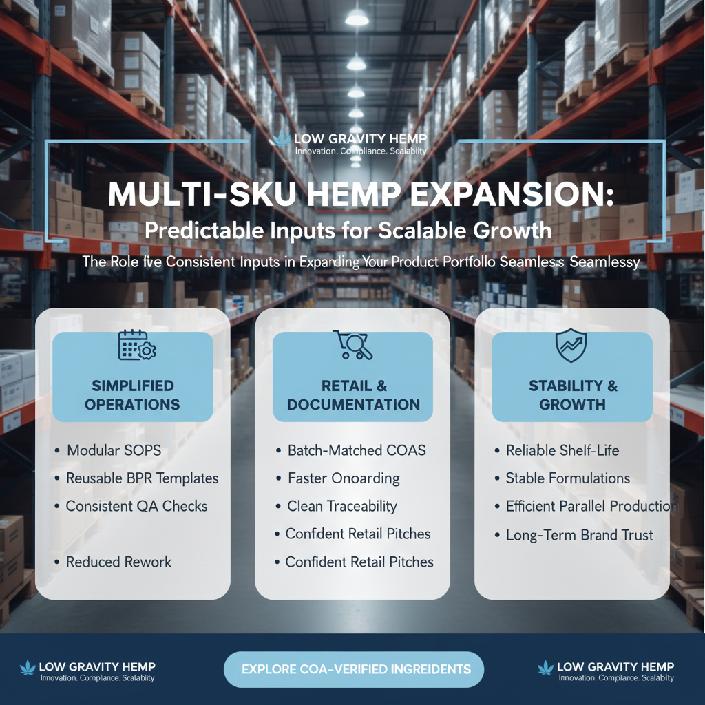 📦 The Role of Predictable Inputs in Multi-SKU Hemp Expansion