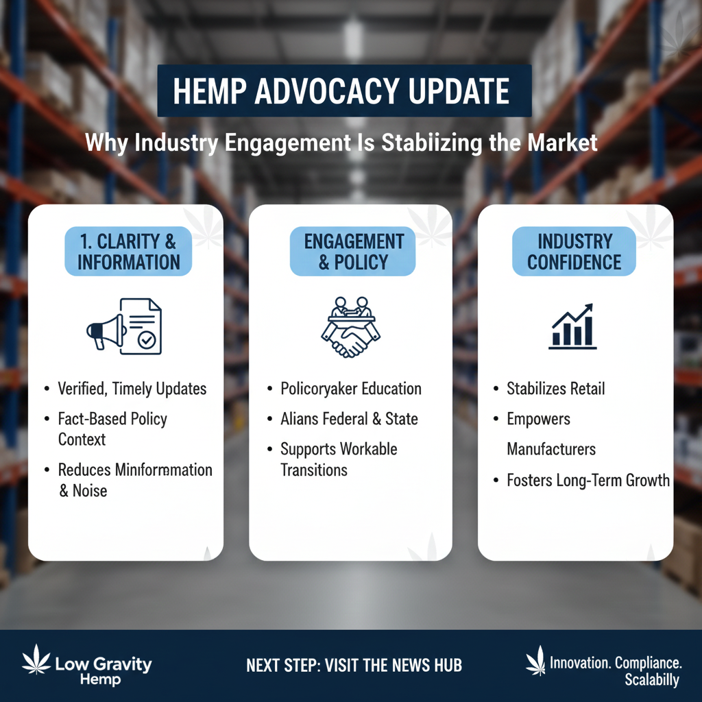 Hemp Advocacy Update | Why Industry Engagement Is Stabilizing the Market – Low Gravity Hemp