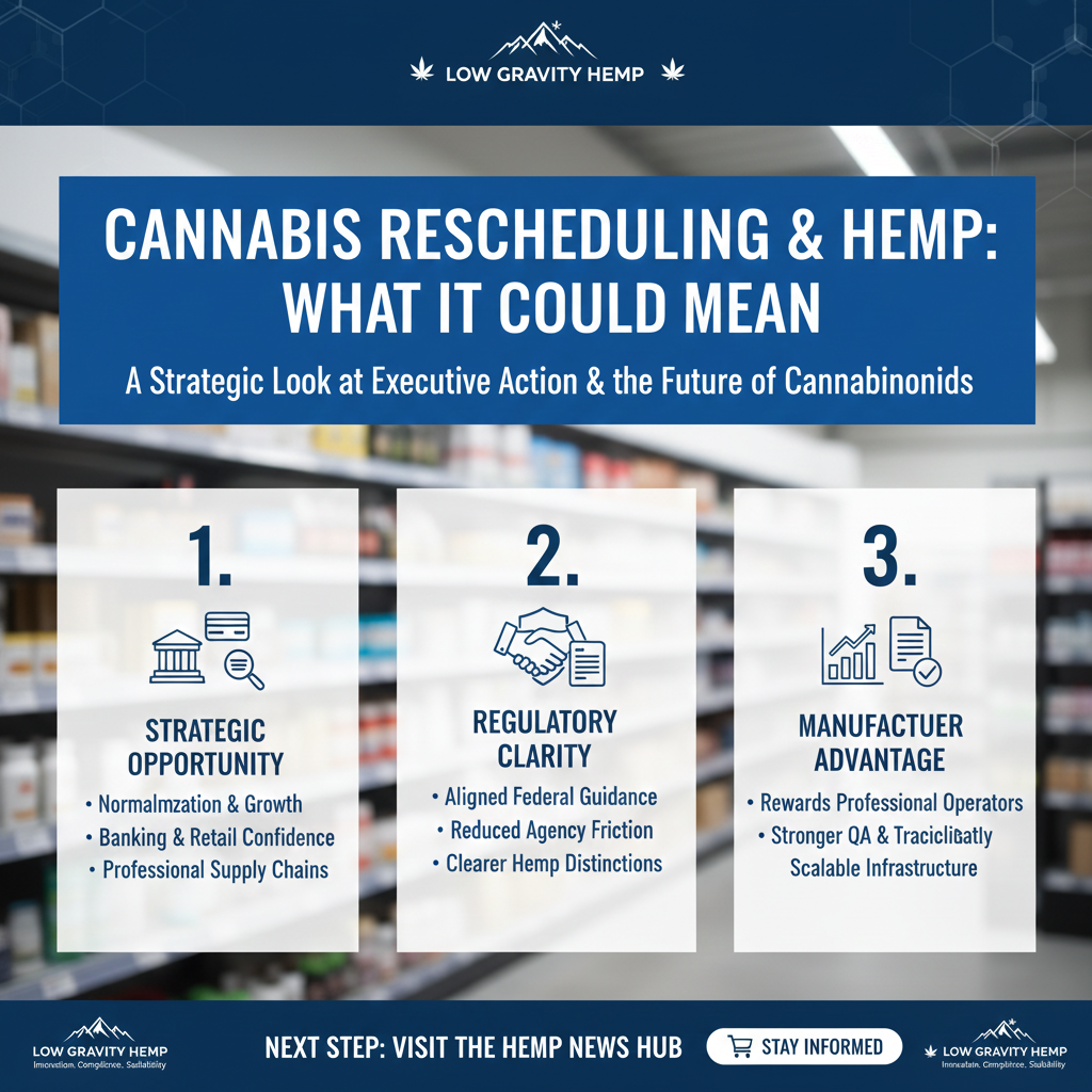📰 Trump Signals Executive Action on Cannabis Rescheduling: What It Could Mean for Hemp and; the Broader Industry