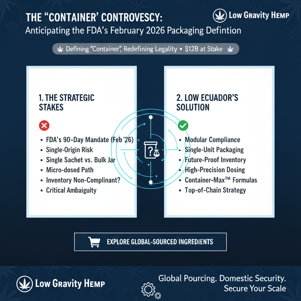 The "Container" Controversy: Anticipating the FDA’s February 2026 Packaging Definition