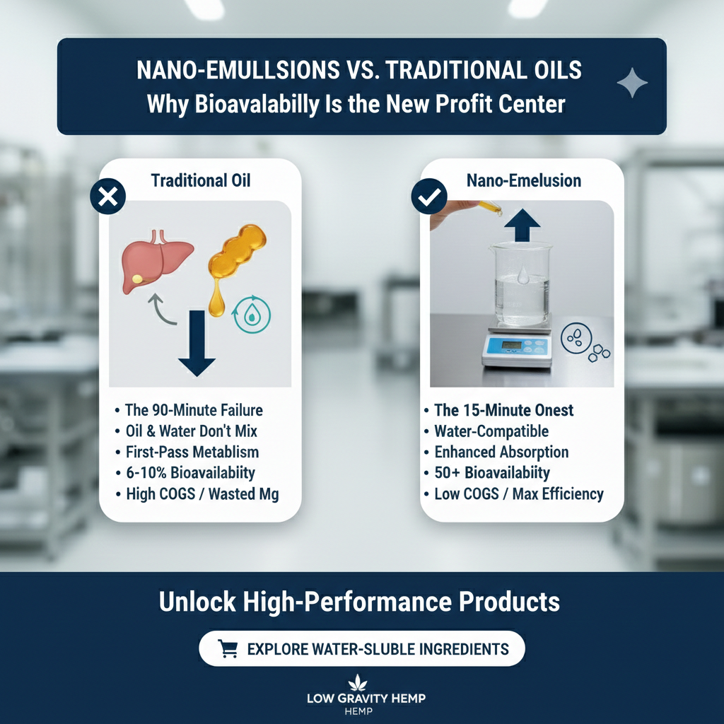 Nano-Emulsions vs. Traditional Oils: Why Bioavailability Is the New Profit Center