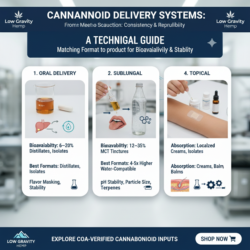 🎓 How Cannabinoids Interact With Different Delivery Systems: A Technical Breakdown for Manufacturers