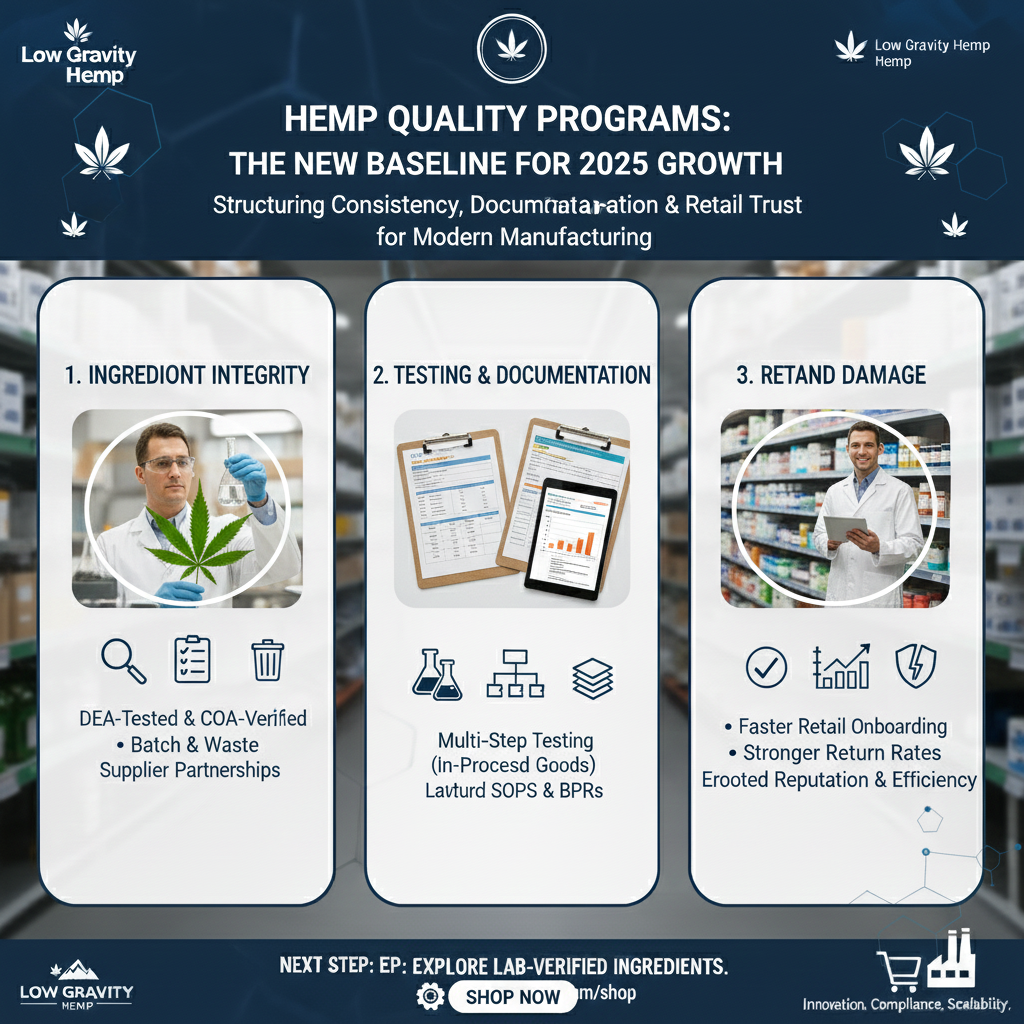 How Leading Hemp Brands Structure Their Quality Programs for 2025 and Beyond