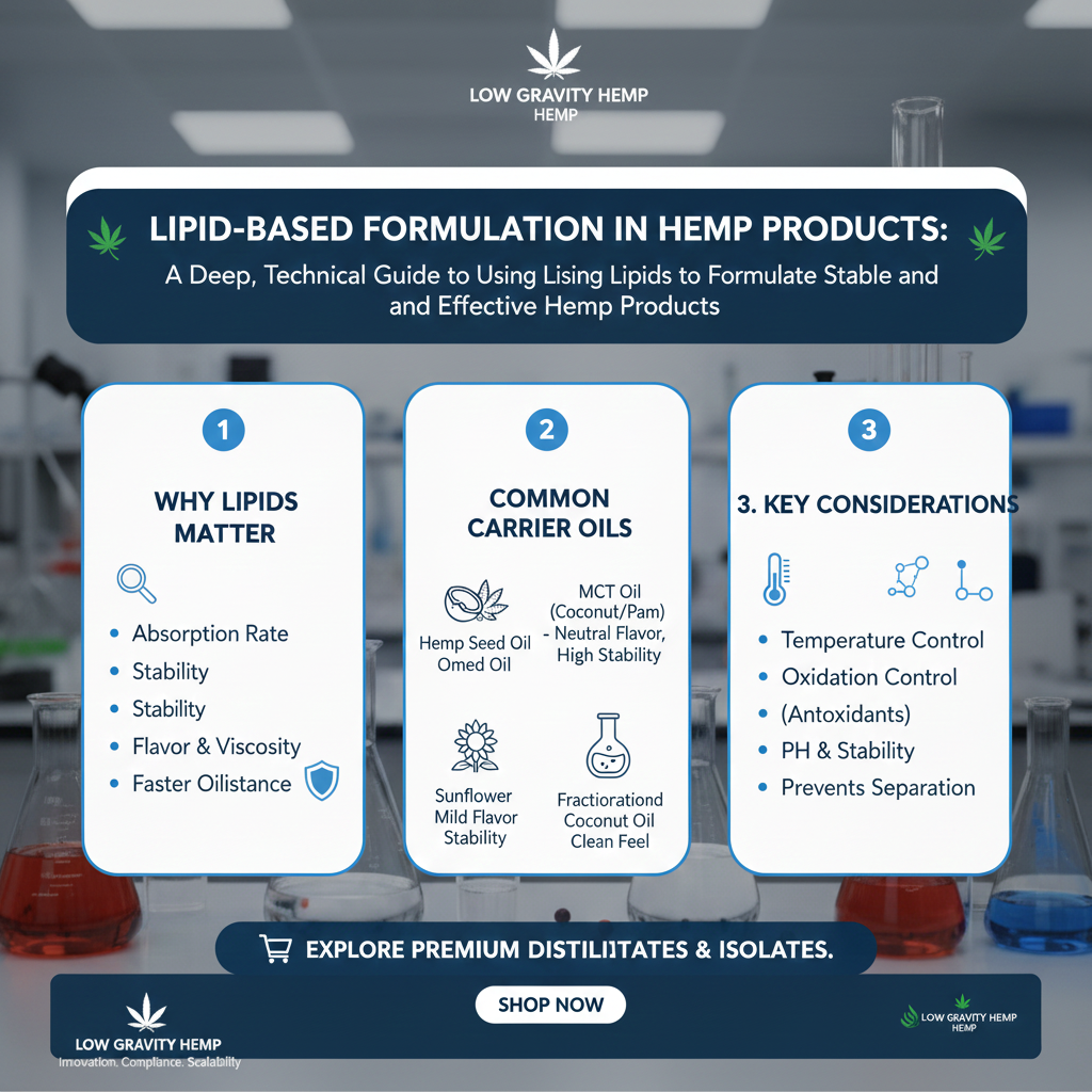 🎓 Lipid-Based Formulation in Hemp Products: A Complete Scientific Breakdown
