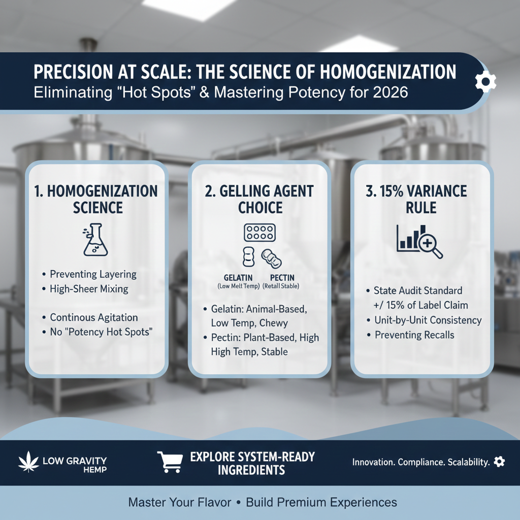 Precision at Scale: The Science of Homogenization and Potency Consistency in Hemp Gummies