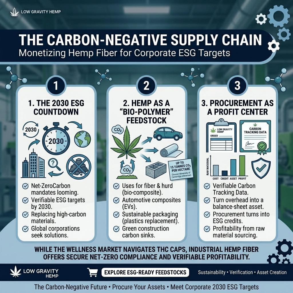 The Carbon-Negative Supply Chain: Monetizing Hemp Fiber for Corporate ESG Targets