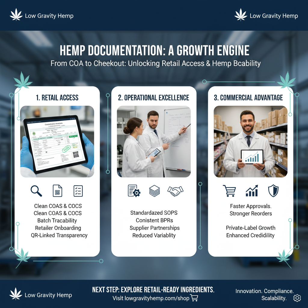 📄 From COA to Checkout: How Documentation Drives Hemp Brand Growth