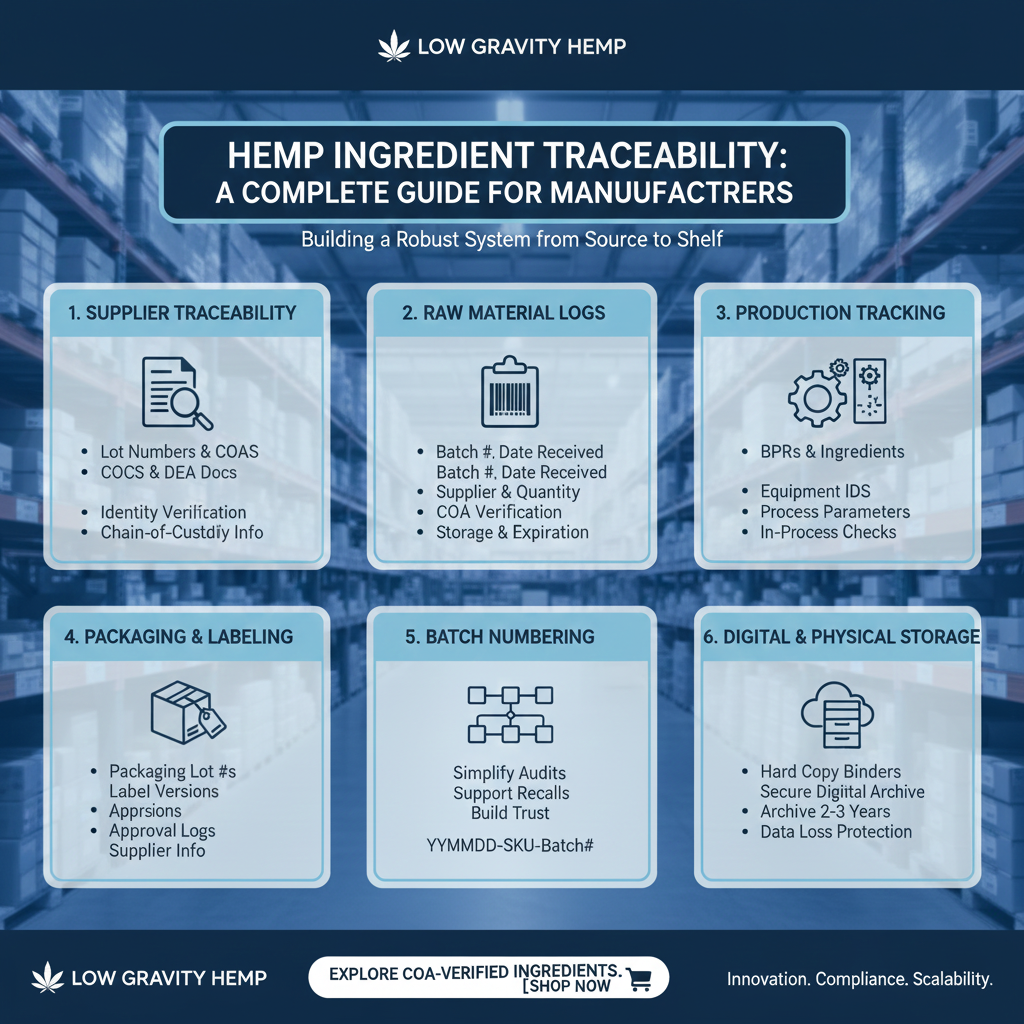 🎓 A Complete Guide to Hemp Ingredient Traceability for Manufacturers