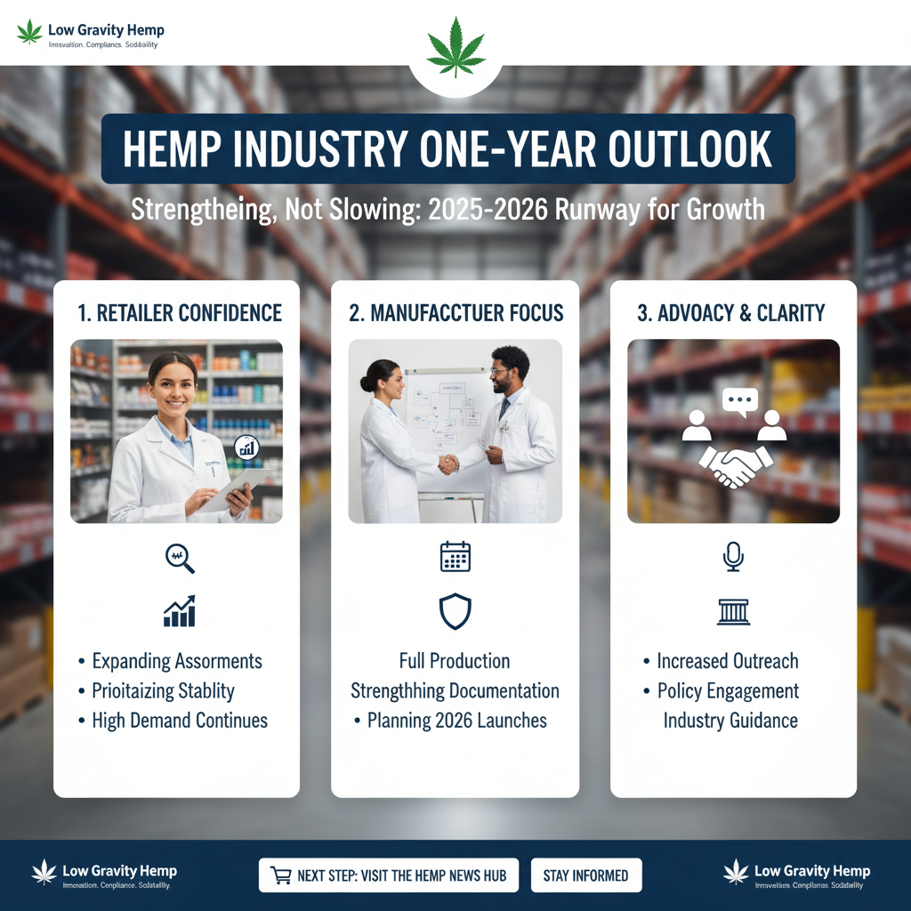 📰 Retailers, Manufacturers, and Advocacy: How the Hemp Industry Is Staying Aligned One Year Ahead of Implementation