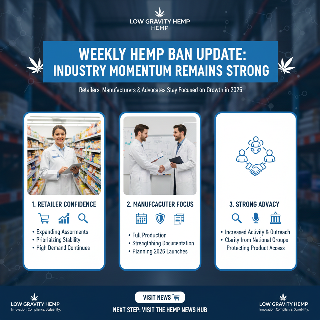 📰 Weekly Hemp Ban Update: What We’re Seeing From Retailers, Manufacturers and; Coalitions This Week