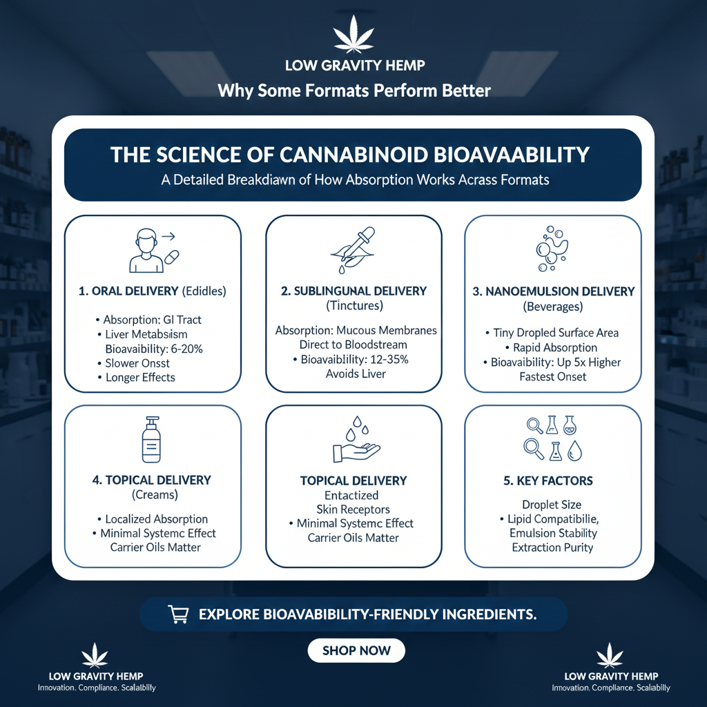 🎓 The Science of Cannabinoid Bioavailability: Why Some Formats Perform Better