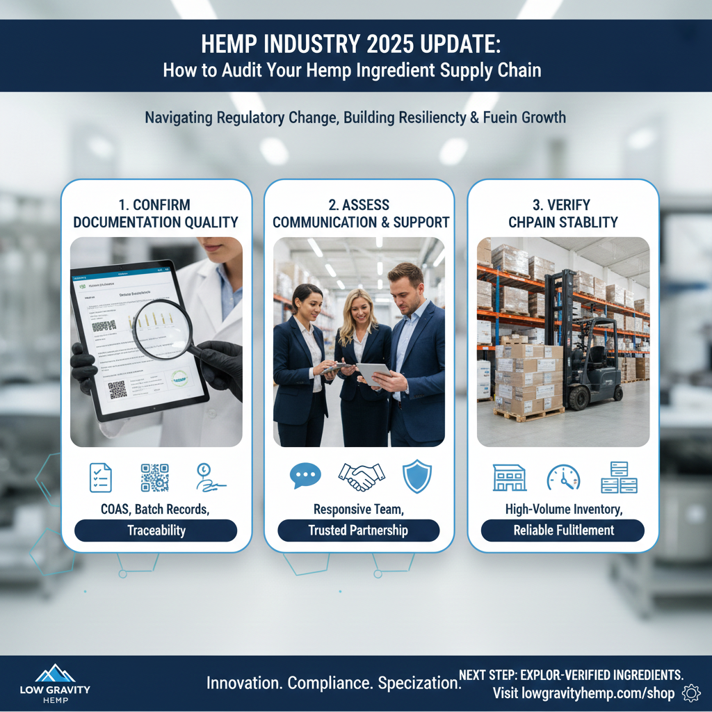 🌿 How to Audit Your Hemp Ingredient Supply Chain Under the Proposed Ban
