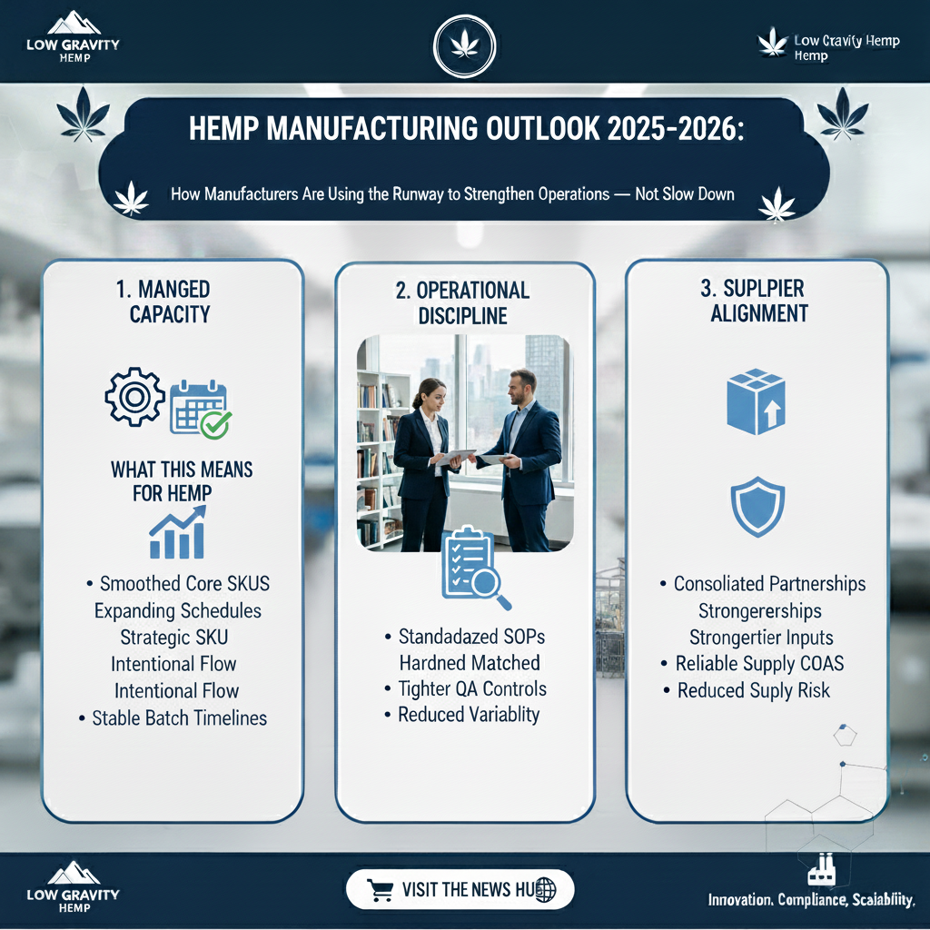 📰 How Hemp Manufacturers Are Sequencing Growth Decisions During the 2025–2026 Transition