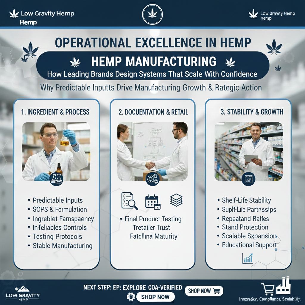 ⚙️ Operational Excellence in Hemp Manufacturing