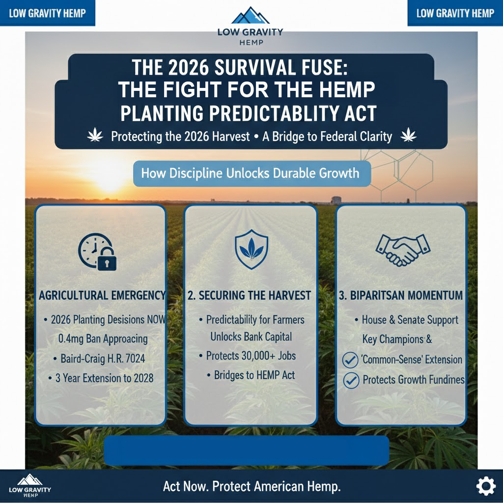 The 2026 Survival Fuse: The Fight for the Hemp Planting Predictability Act