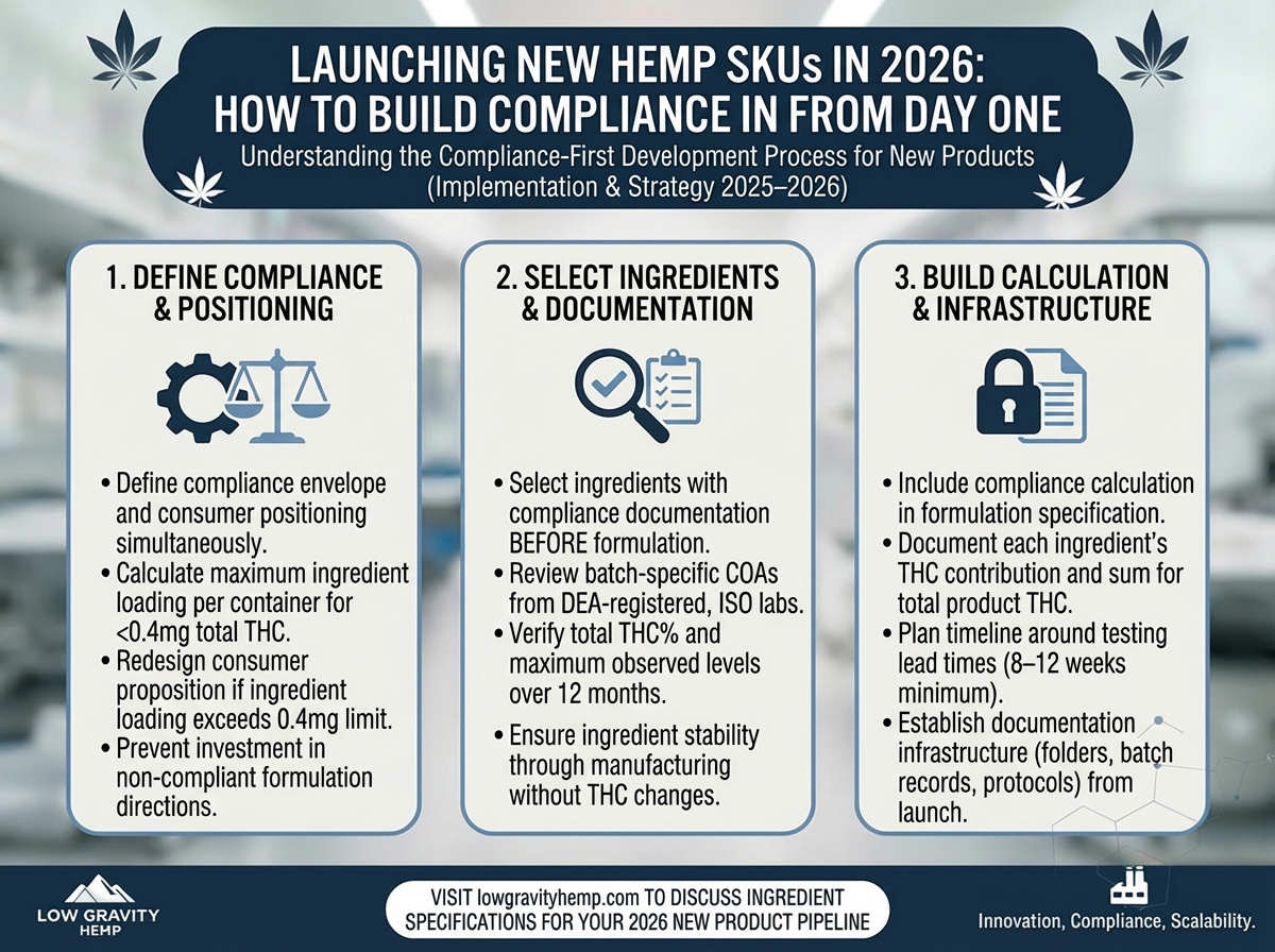 Launching New Hemp SKUs in 2026: How to Build Compliance In From Day One