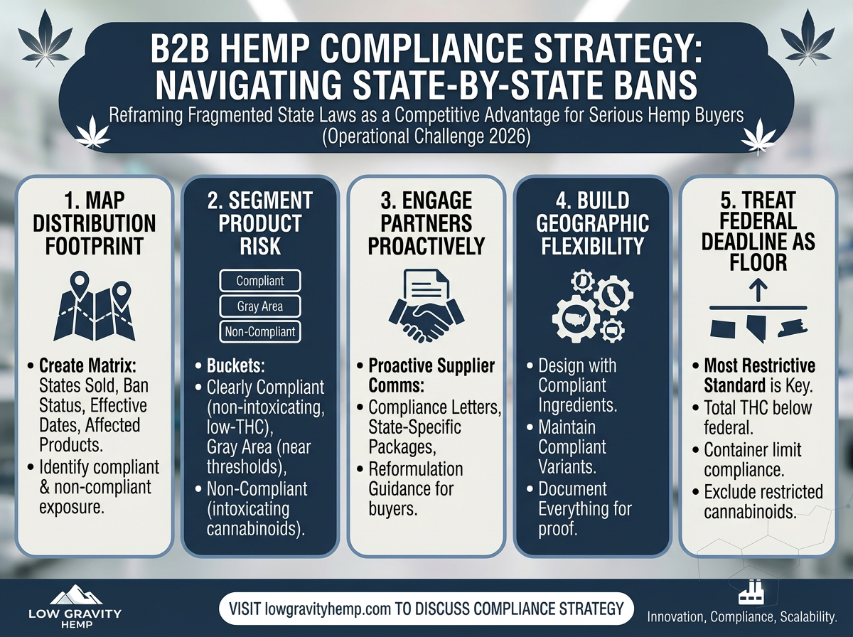 How B2B Hemp Brands Should Respond to State-by-State Bans