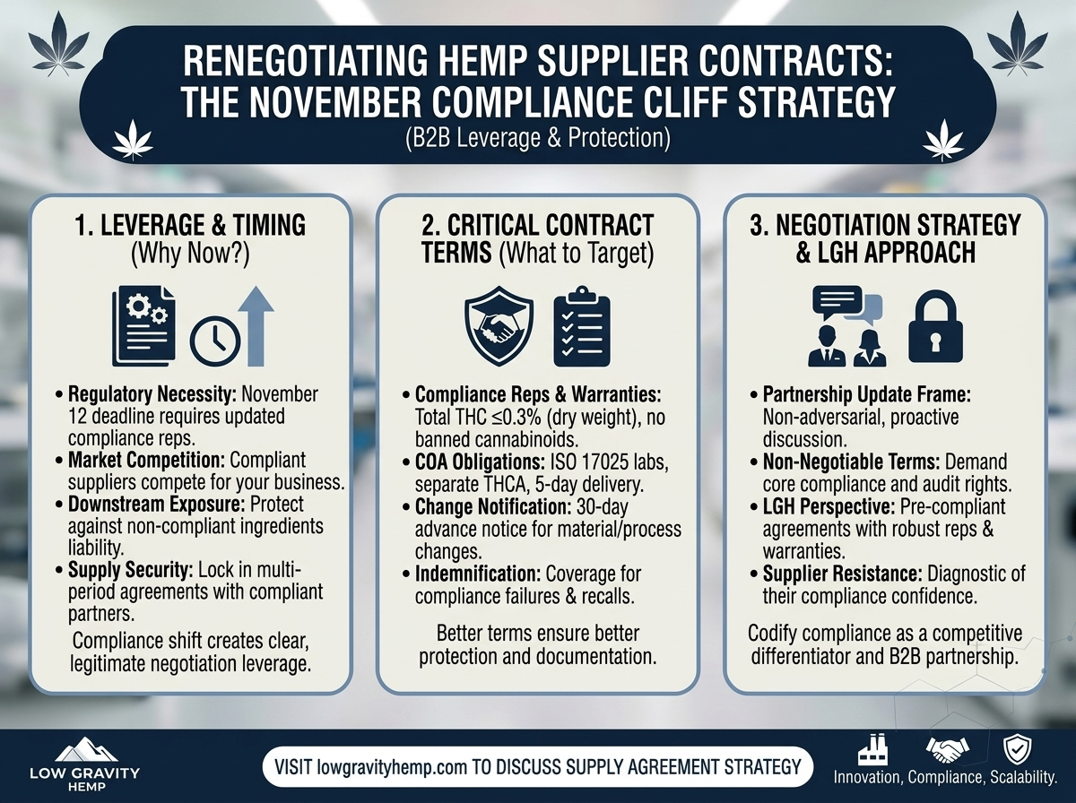 How to Use the November Compliance Cliff to Renegotiate Supplier Contracts