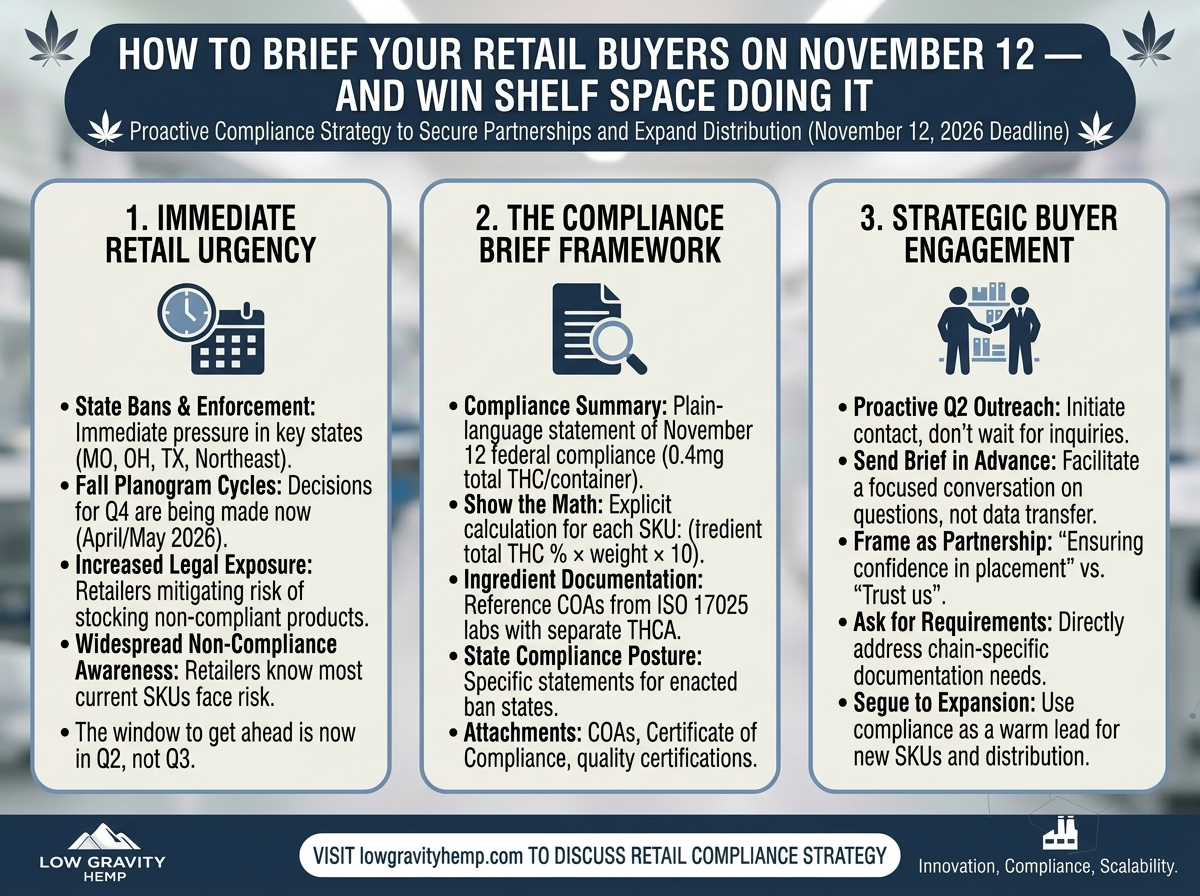 How to Brief Your Retail Buyers on November 12 — and Win Shelf Space Doing It