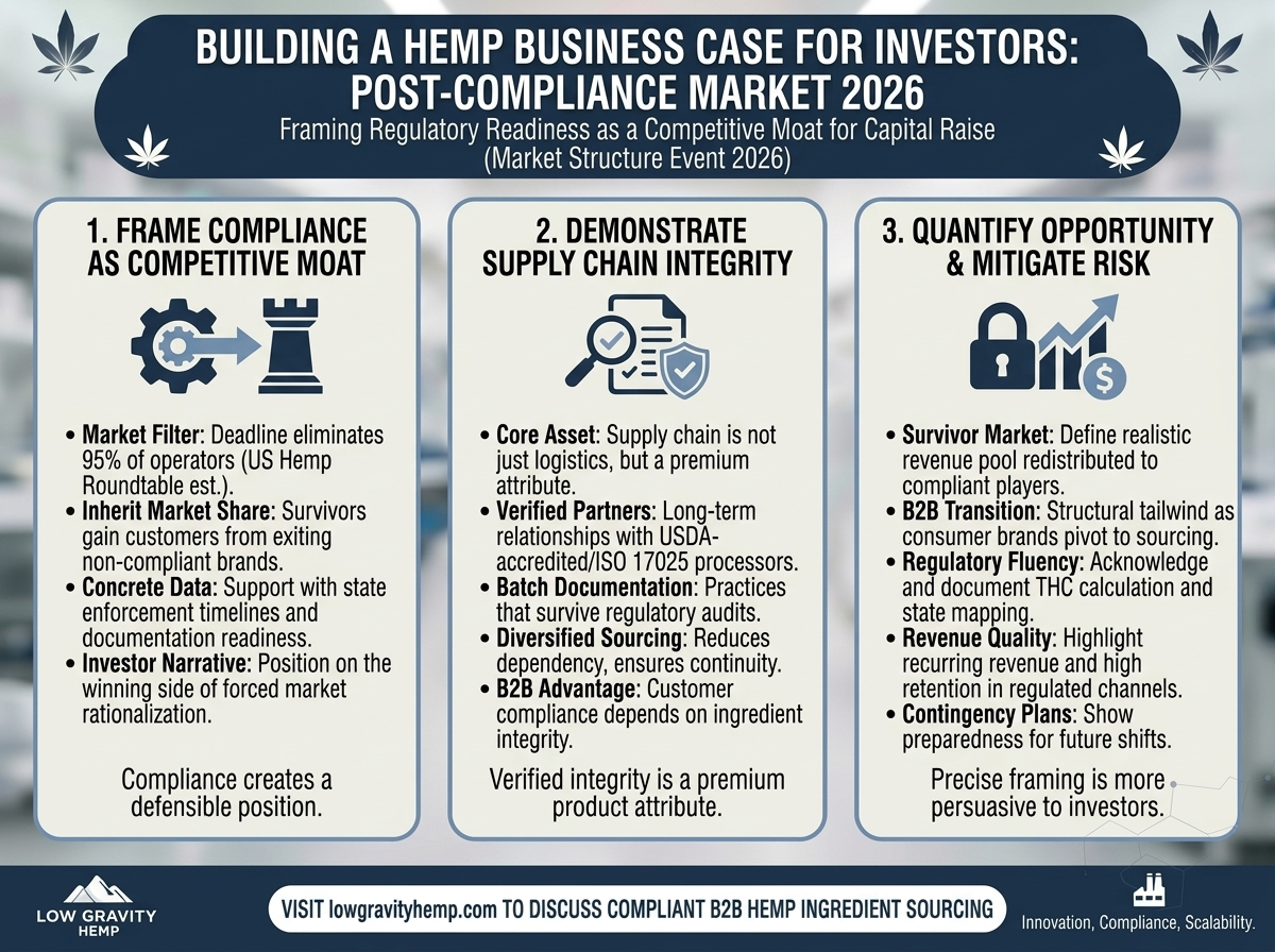 Building a Hemp Business Case for Investors in the Post-Compliance Market