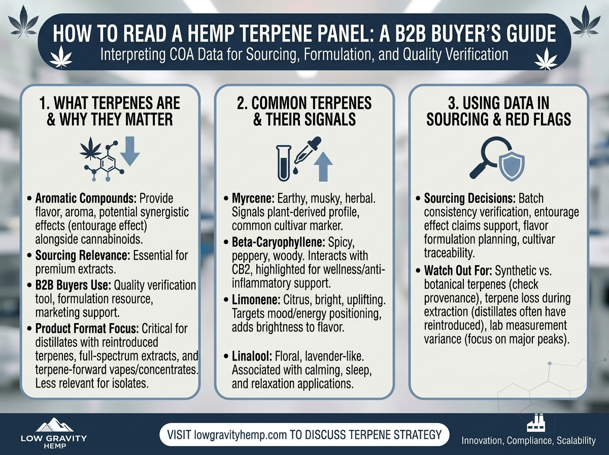 How to Read a Hemp Terpene Panel: A B2B Buyer’s Guide