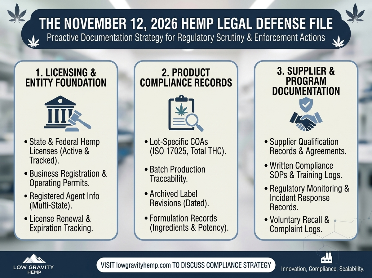 Building Your Hemp Brand’s Legal Defense File Before November 12, 2026