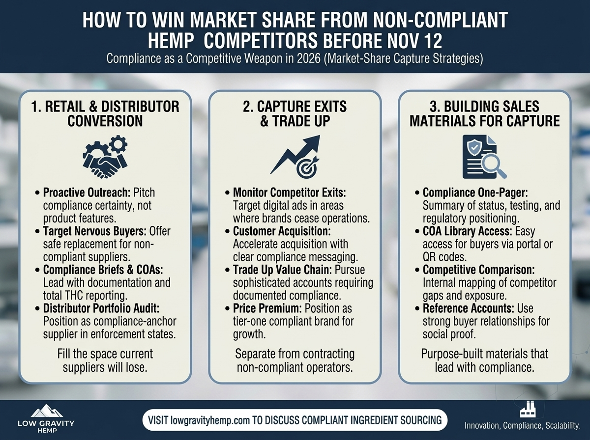 How to Win Market Share from Non-Compliant Hemp Competitors Before November 12