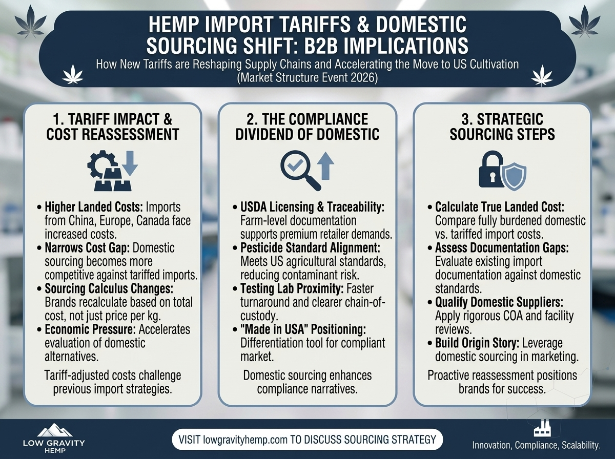 Hemp Import Tariffs Are Pushing Brands Toward Domestic Sourcing