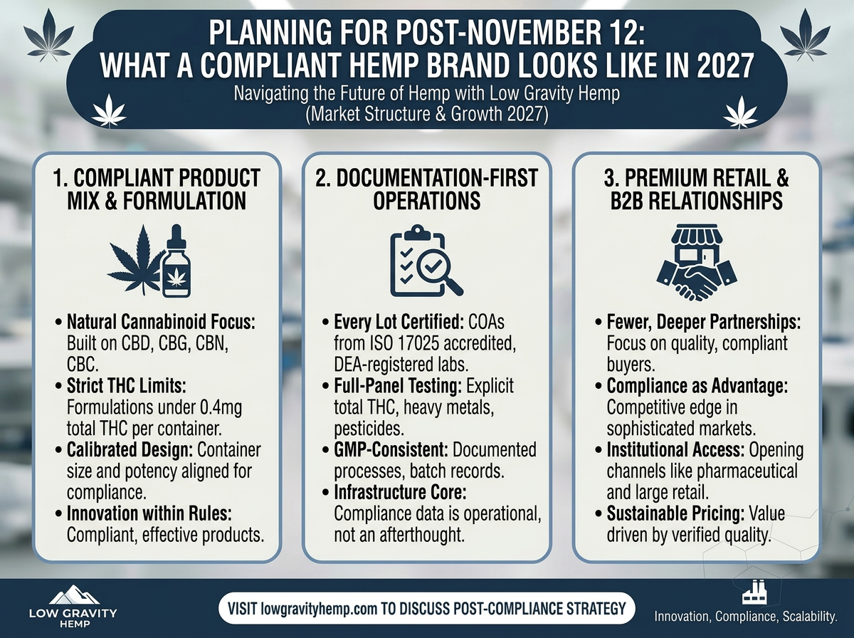 Planning for Post-November 12: What a Compliant Hemp Brand Looks Like in 2027
