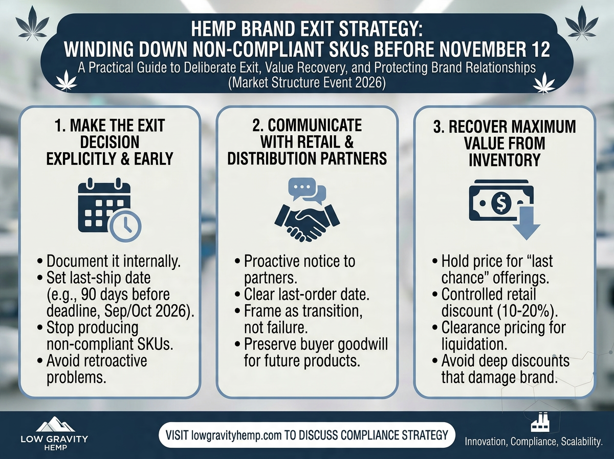 Hemp Brand Exit Strategy: When and How to Wind Down Non-Compliant SKUs Before November 12