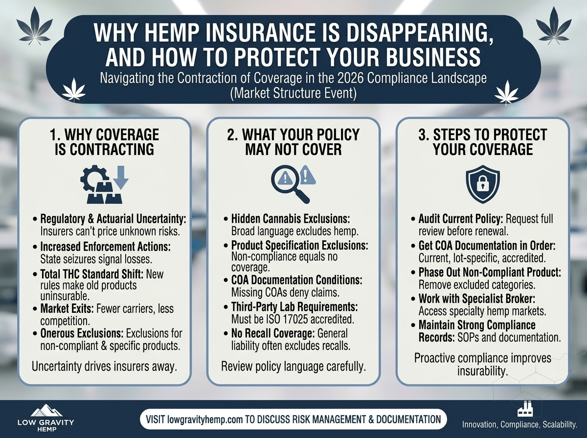Why Hemp Insurance Is Disappearing, and How to Protect Your Business Before It’s Too Late