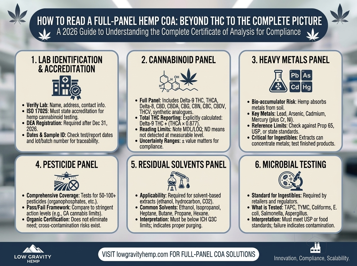 How to Read a Full-Panel Hemp COA: Beyond THC to the Complete Picture