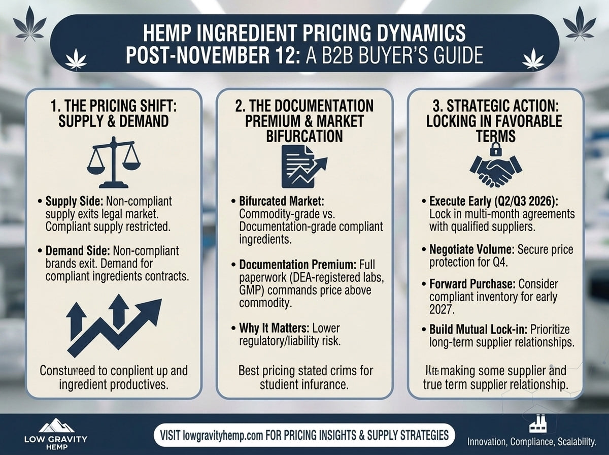 What Happens to Hemp Ingredient Pricing After November 12: What to Expect and How to Lock In Favorable Terms Now