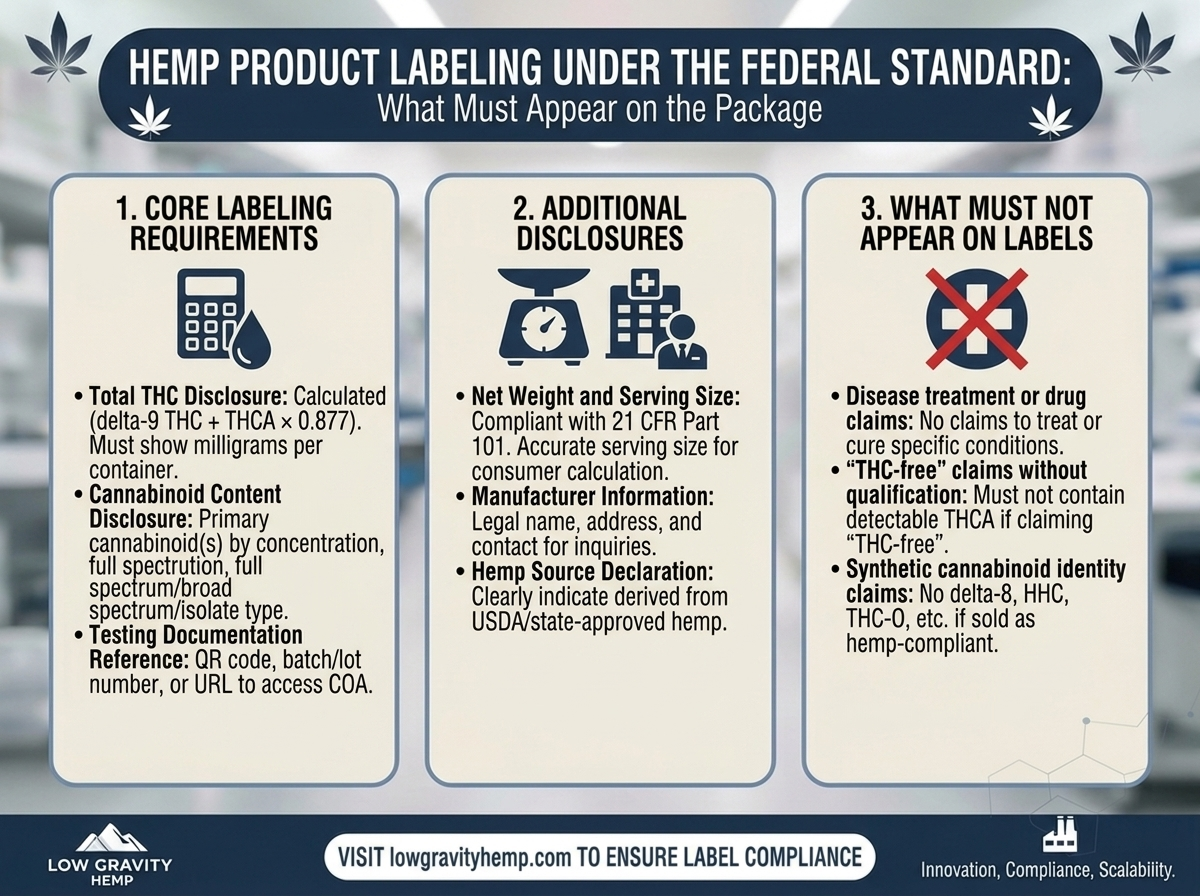 Hemp Product Labeling Under the Federal Standard: What Must Appear on the Package