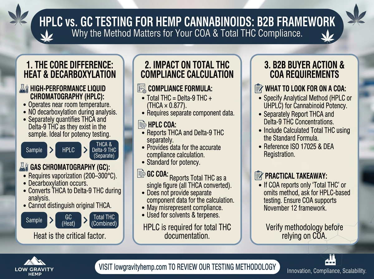 HPLC vs. GC Testing for Hemp Cannabinoids: Why the Method Matters for Your COA