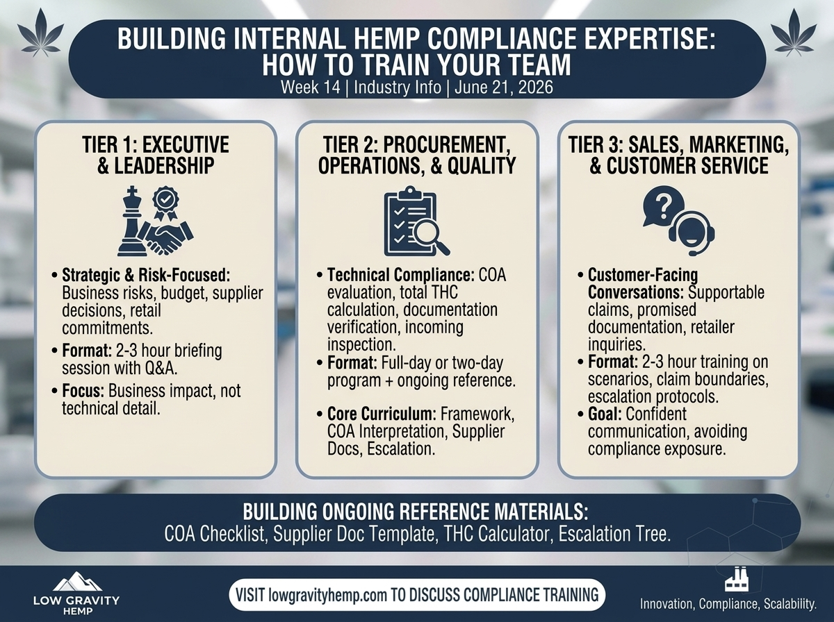 Building Internal Hemp Compliance Expertise: How to Train Your Team