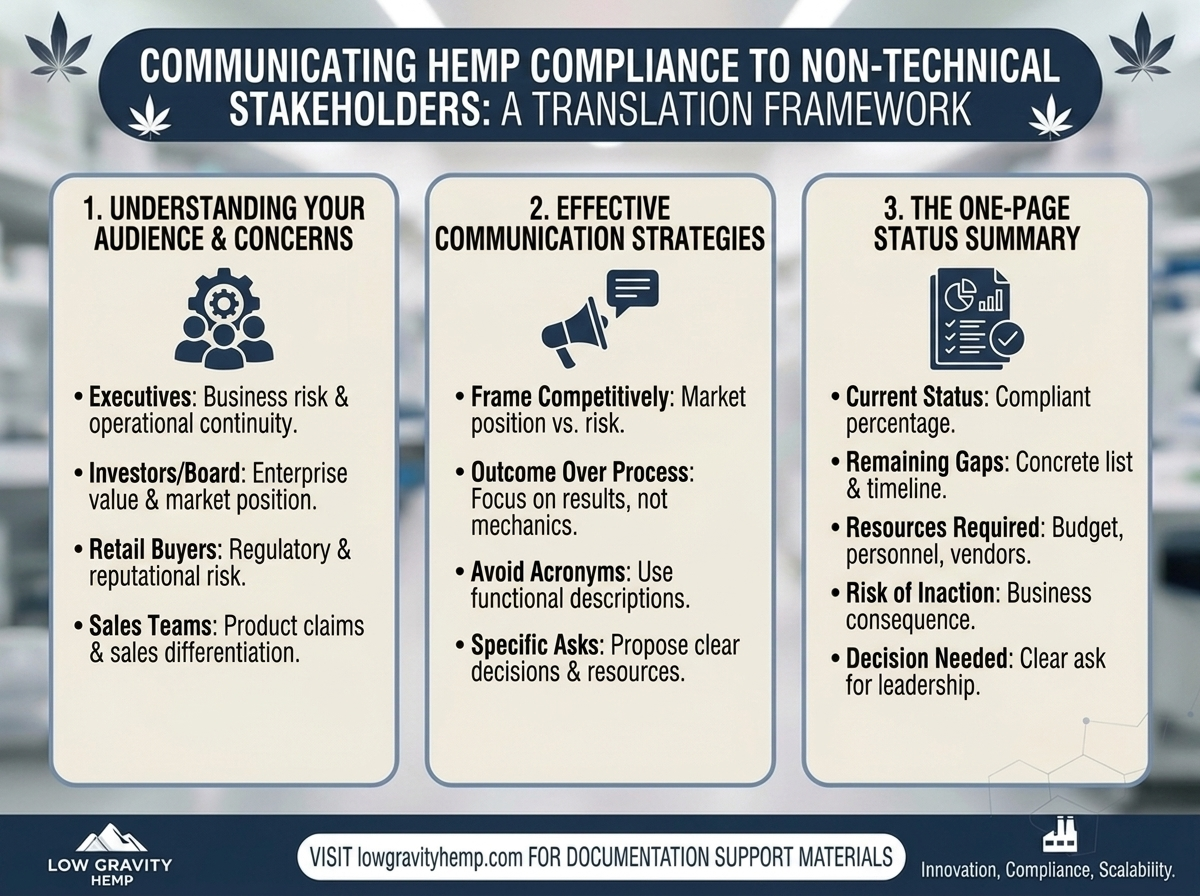 Communicating Hemp Compliance to Non-Technical Stakeholders