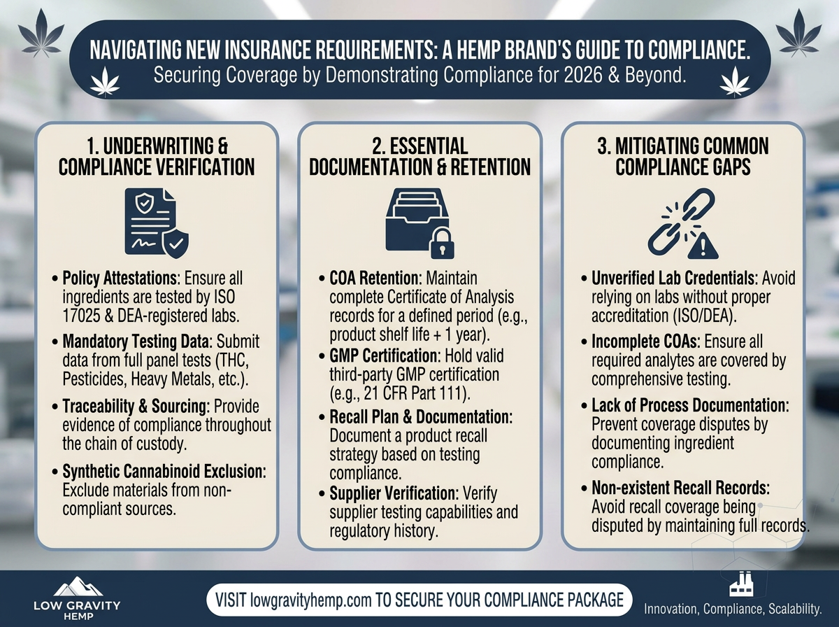 Insurers Begin Requiring Hemp Compliance Documentation: What Brands Need to Know