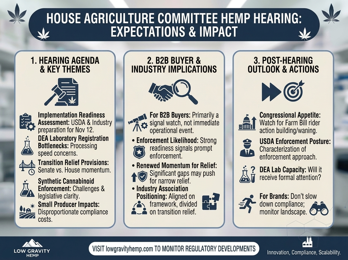 House Agriculture Committee Schedules Hemp Hearing: What Industry Stakeholders Expect