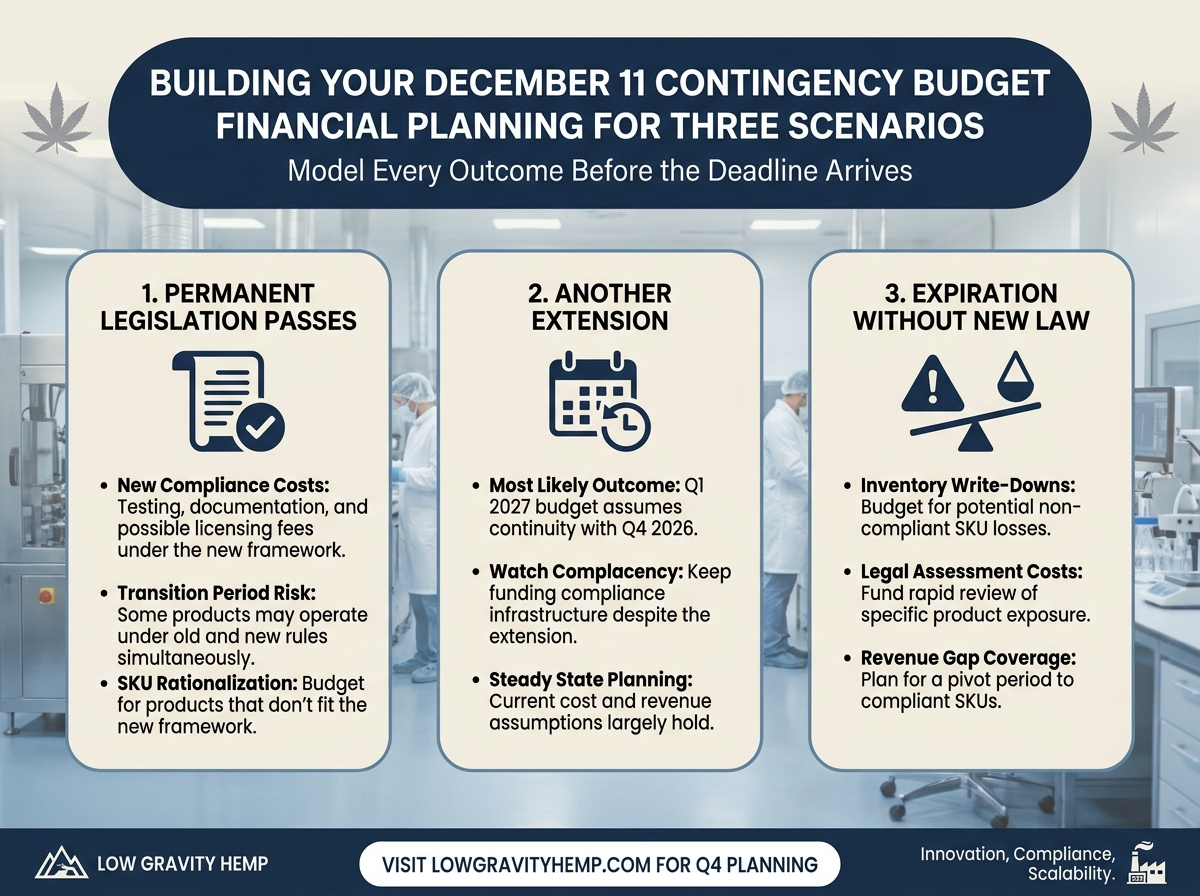Building Your December 11 Contingency Budget infographic